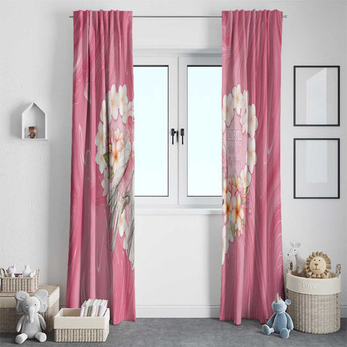 Pink Galah Australia Valentine's Day Window Curtain I Love You With All My Heart - Aussie Hoodie