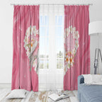 Pink Galah Australia Valentine's Day Window Curtain I Love You With All My Heart - Aussie Hoodie