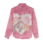 Personalised Pink Galah Australia Valentine's Day Women Casual Shirt I Love You With All My Heart - Aussie Hoodie