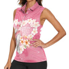 Personalised Pink Galah Australia Valentine's Day Women Sleeveless Polo Shirt I Love You With All My Heart - Aussie Hoodie