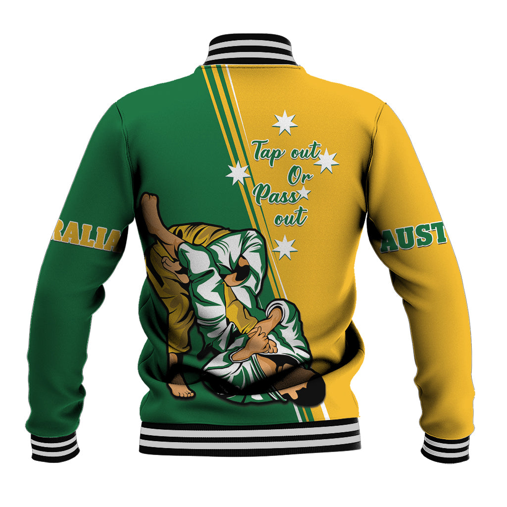 Australia Jujitsu Baseball Jacket Tap Out Or Pass Out National Color