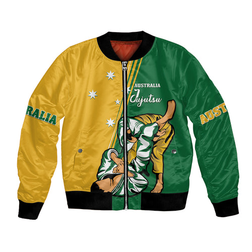 Australia Jujitsu Bomber Jacket Tap Out Or Pass Out National Color