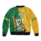 Australia Jujitsu Bomber Jacket Tap Out Or Pass Out National Color