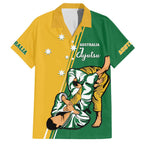 Australia Jujitsu Family Matching Tank Maxi Dress and Hawaiian Shirt Tap Out Or Pass Out National Color