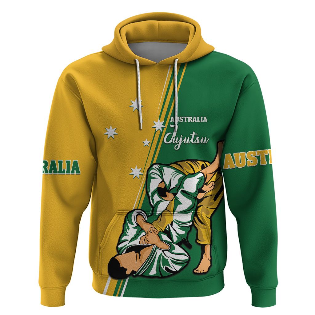 Australia Jujitsu Hoodie Tap Out Or Pass Out National Color