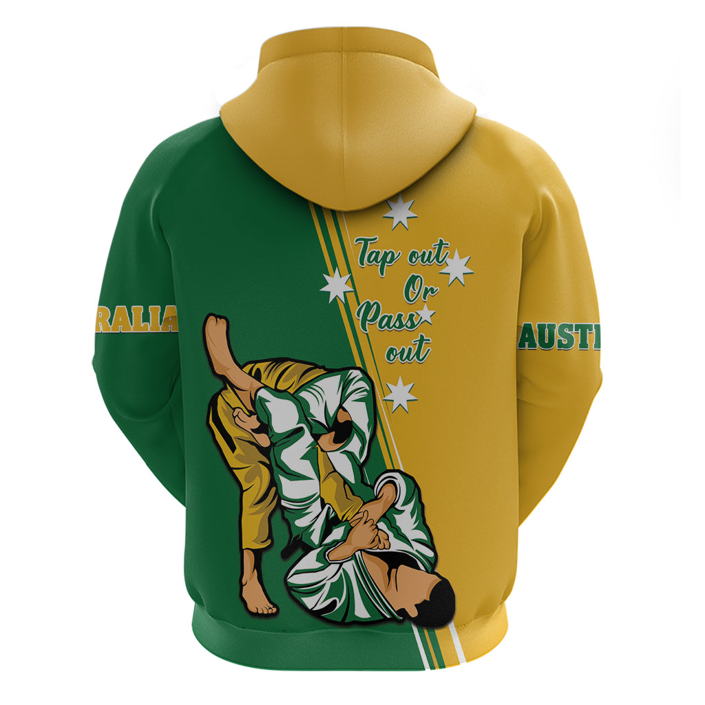 Australia Jujitsu Hoodie Tap Out Or Pass Out National Color