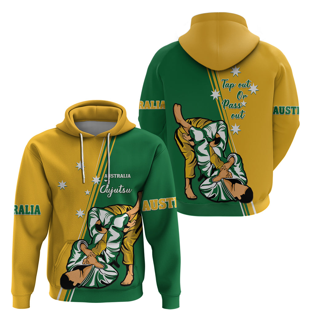 Australia Jujitsu Hoodie Tap Out Or Pass Out National Color