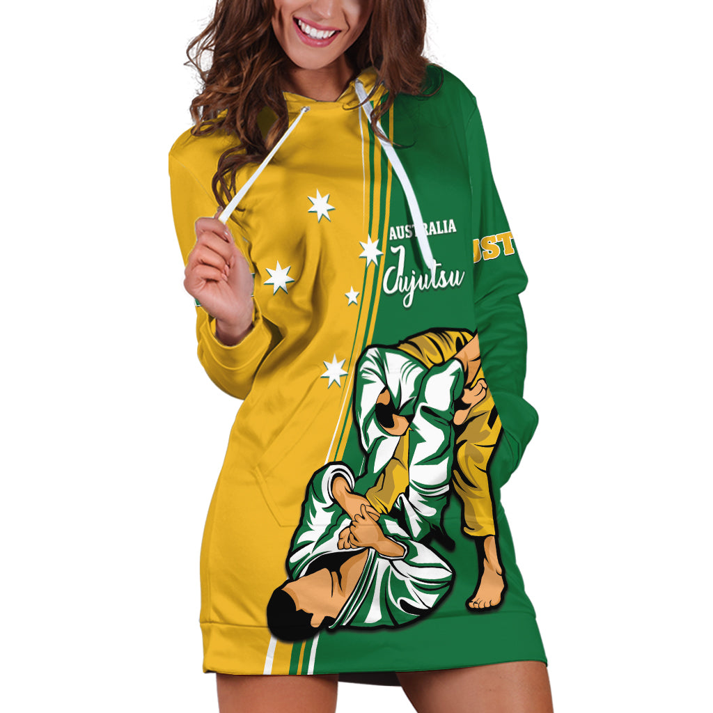 Australia Jujitsu Hoodie Dress Tap Out Or Pass Out National Color