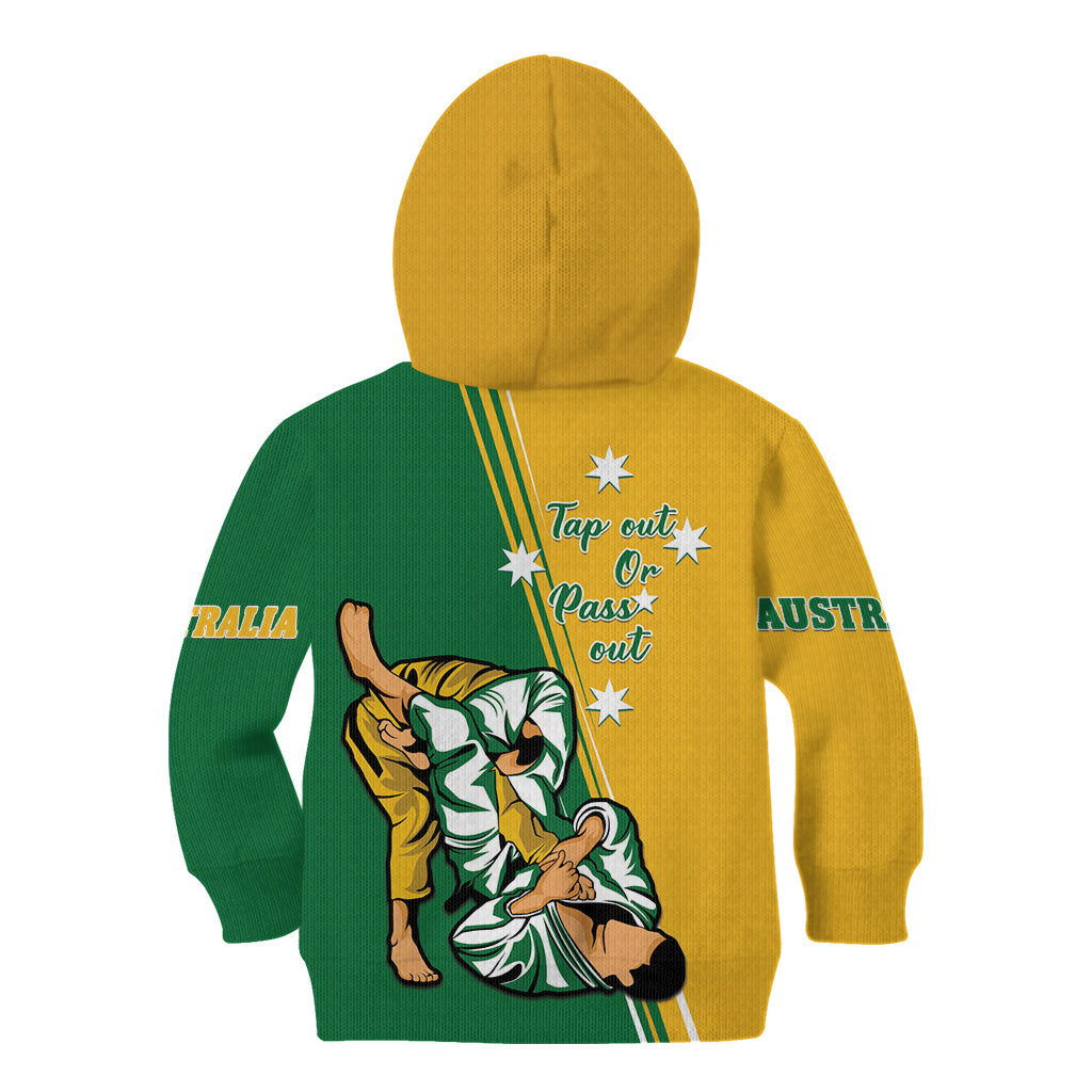 Australia Jujitsu Kid Hoodie Tap Out Or Pass Out National Color