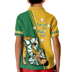 Australia Jujitsu Kid Polo Shirt Tap Out Or Pass Out National Color