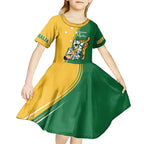 Australia Jujitsu Kid Short Sleeve Dress Tap Out Or Pass Out National Color