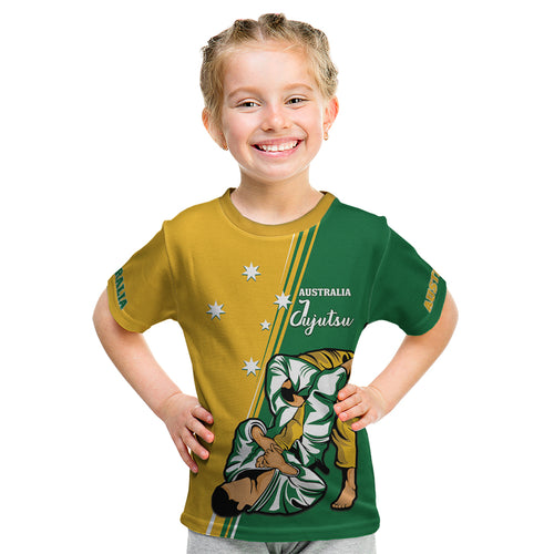 Australia Jujitsu Kid T Shirt Tap Out Or Pass Out National Color