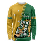 Australia Jujitsu Long Sleeve Shirt Tap Out Or Pass Out National Color