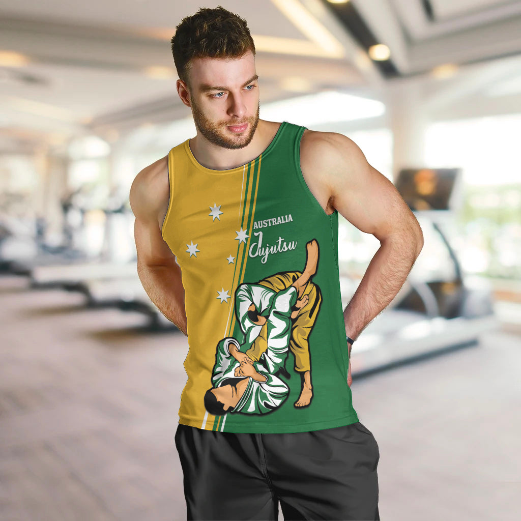 Australia Jujitsu Men Tank Top Tap Out Or Pass Out National Color