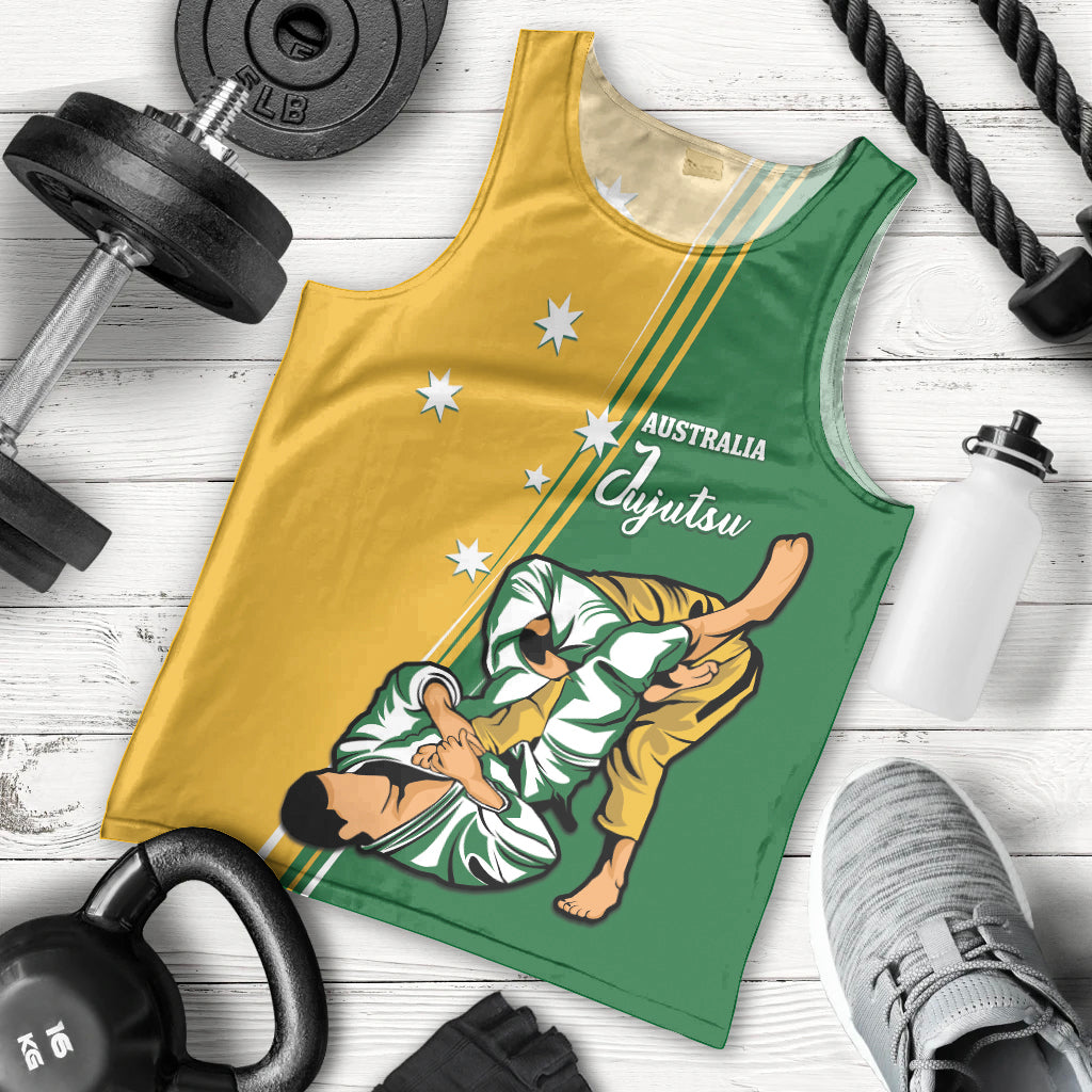Australia Jujitsu Men Tank Top Tap Out Or Pass Out National Color