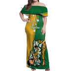 Australia Jujitsu Off Shoulder Maxi Dress Tap Out Or Pass Out National Color