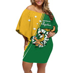Australia Jujitsu Off Shoulder Short Dress Tap Out Or Pass Out National Color