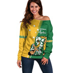 Australia Jujitsu Off Shoulder Sweater Tap Out Or Pass Out National Color