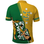Australia Jujitsu Polo Shirt Tap Out Or Pass Out National Color