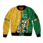 Australia Jujitsu Sleeve Zip Bomber Jacket Tap Out Or Pass Out National Color