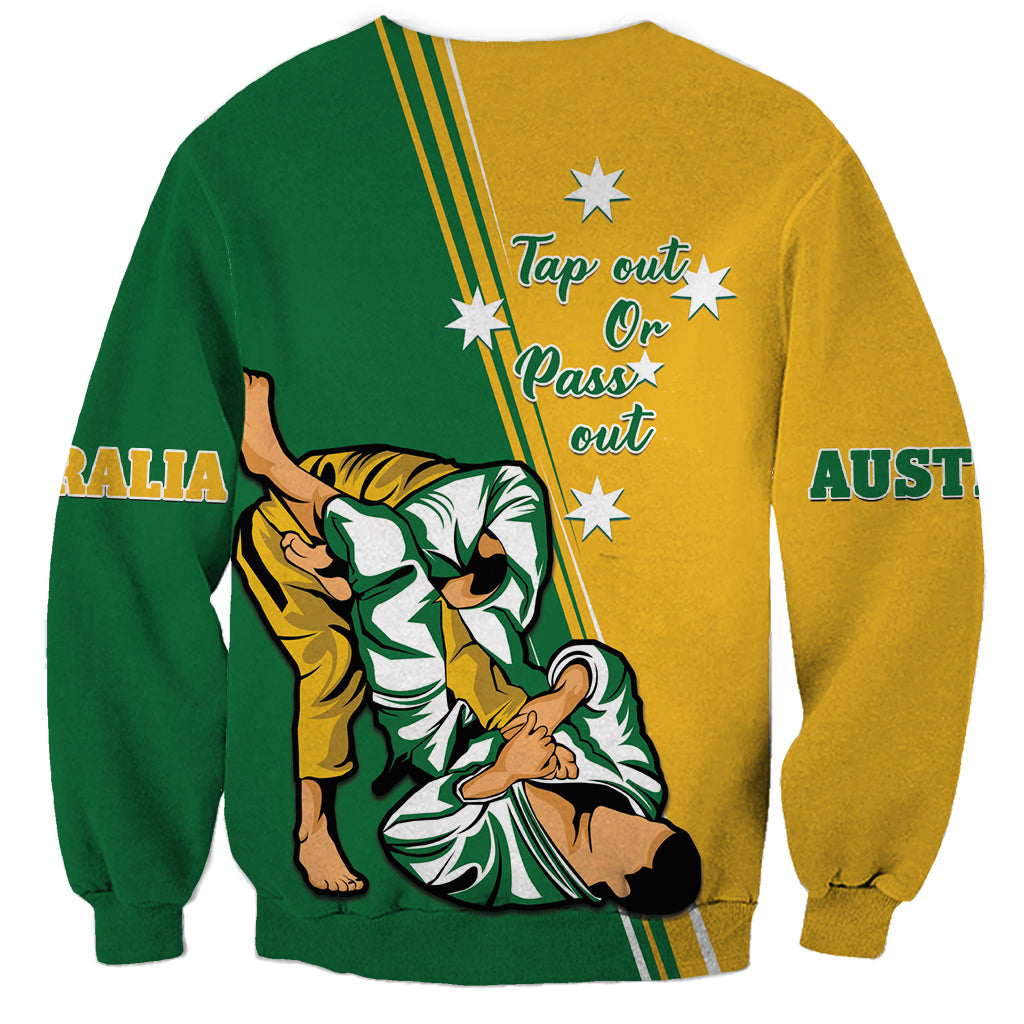 Australia Jujitsu Sweatshirt Tap Out Or Pass Out National Color