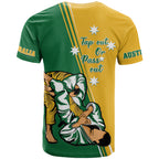 Australia Jujitsu T Shirt Tap Out Or Pass Out National Color