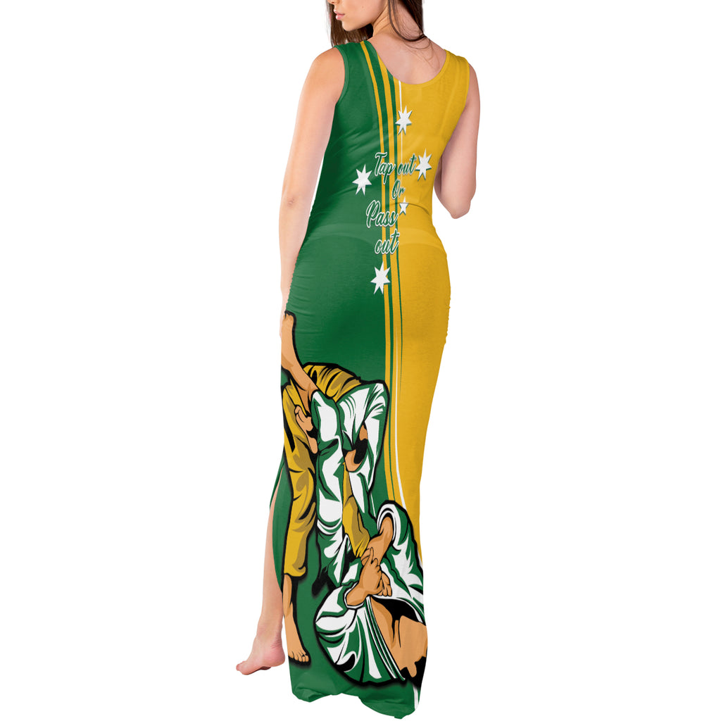 Australia Jujitsu Tank Maxi Dress Tap Out Or Pass Out National Color