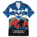 Custom Geelong Football ANZAC Family Matching Mermaid Dress and Hawaiian Shirt Gallipoli Camouflage With Poppies