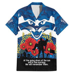 Custom Geelong Football ANZAC Family Matching Mermaid Dress and Hawaiian Shirt Gallipoli Camouflage With Poppies