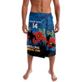 Custom Geelong Football ANZAC Lavalava Gallipoli Camouflage With Poppies