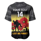 Custom Richmond Football ANZAC Baseball Jersey Gallipoli Camouflage With Poppies