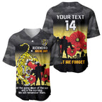 Custom Richmond Football ANZAC Baseball Jersey Gallipoli Camouflage With Poppies