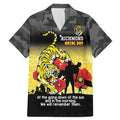 Custom Richmond Football ANZAC Family Matching Mermaid Dress and Hawaiian Shirt Gallipoli Camouflage With Poppies