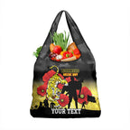 Custom Richmond Football ANZAC Grocery Bag Gallipoli Camouflage With Poppies