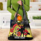 Custom Richmond Football ANZAC Grocery Bag Gallipoli Camouflage With Poppies