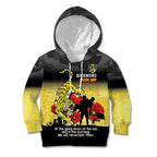 Custom Richmond Football ANZAC Kid Hoodie Gallipoli Camouflage With Poppies