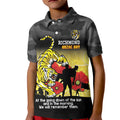 Custom Richmond Football ANZAC Kid Polo Shirt Gallipoli Camouflage With Poppies