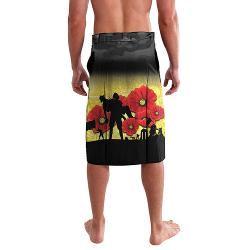 Custom Richmond Football ANZAC Lavalava Gallipoli Camouflage With Poppies