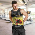 Custom Richmond Football ANZAC Men Tank Top Gallipoli Camouflage With Poppies