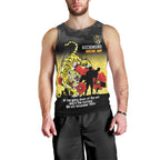 Custom Richmond Football ANZAC Men Tank Top Gallipoli Camouflage With Poppies