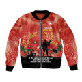 Custom Swans Football ANZAC Bomber Jacket Gallipoli Camouflage With Poppies
