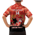 Custom Swans Football ANZAC Family Matching Mermaid Dress and Hawaiian Shirt Gallipoli Camouflage With Poppies