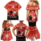 Custom Swans Football ANZAC Family Matching Mermaid Dress and Hawaiian Shirt Gallipoli Camouflage With Poppies