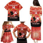 Custom Swans Football ANZAC Family Matching Puletasi and Hawaiian Shirt Gallipoli Camouflage With Poppies