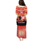 Custom Swans Football ANZAC Family Matching Puletasi and Hawaiian Shirt Gallipoli Camouflage With Poppies