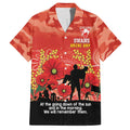 Custom Swans Football ANZAC Family Matching Summer Maxi Dress and Hawaiian Shirt Gallipoli Camouflage With Poppies