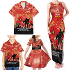 Custom Swans Football ANZAC Family Matching Tank Maxi Dress and Hawaiian Shirt Gallipoli Camouflage With Poppies