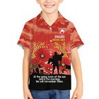 Custom Swans Football ANZAC Hawaiian Shirt Gallipoli Camouflage With Poppies