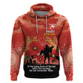 Custom Swans Football ANZAC Hoodie Gallipoli Camouflage With Poppies