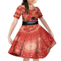 Custom Swans Football ANZAC Kid Short Sleeve Dress Gallipoli Camouflage With Poppies